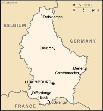 Foto: Lucembursko-politick� mapa