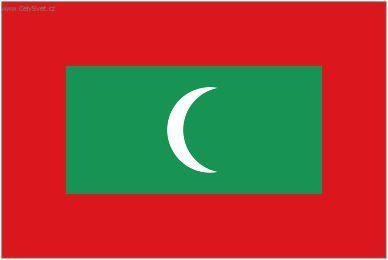 Foto: Maledivy-st�tn� vlajka