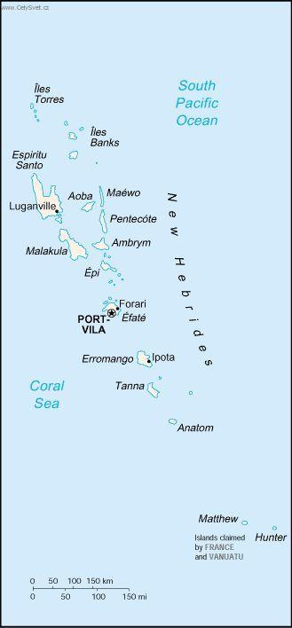 Foto: Vanuatu-politick� mapa