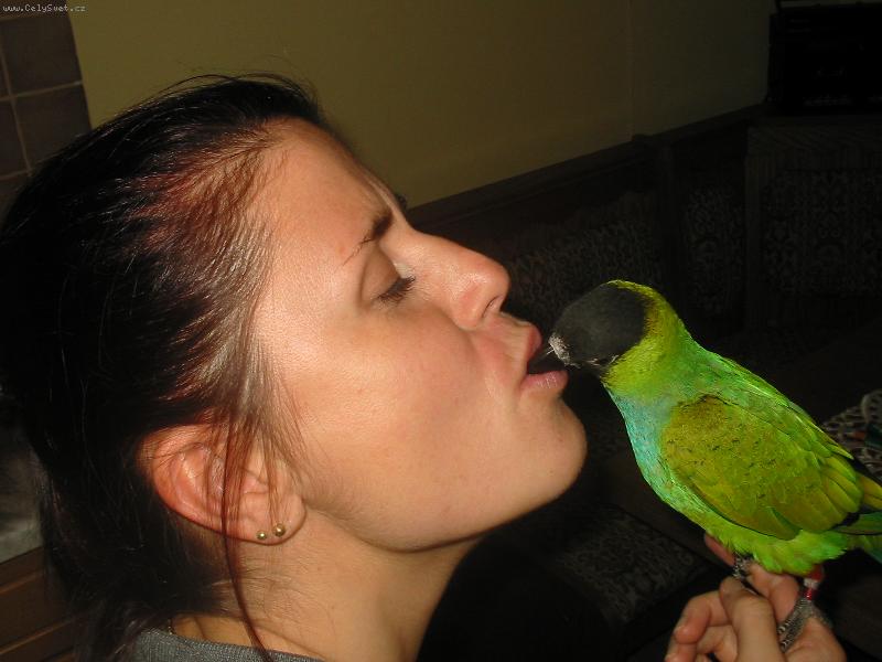 Foto: Bozk-Papag�j Mi�ko so svoju ve�kou l�skou ...